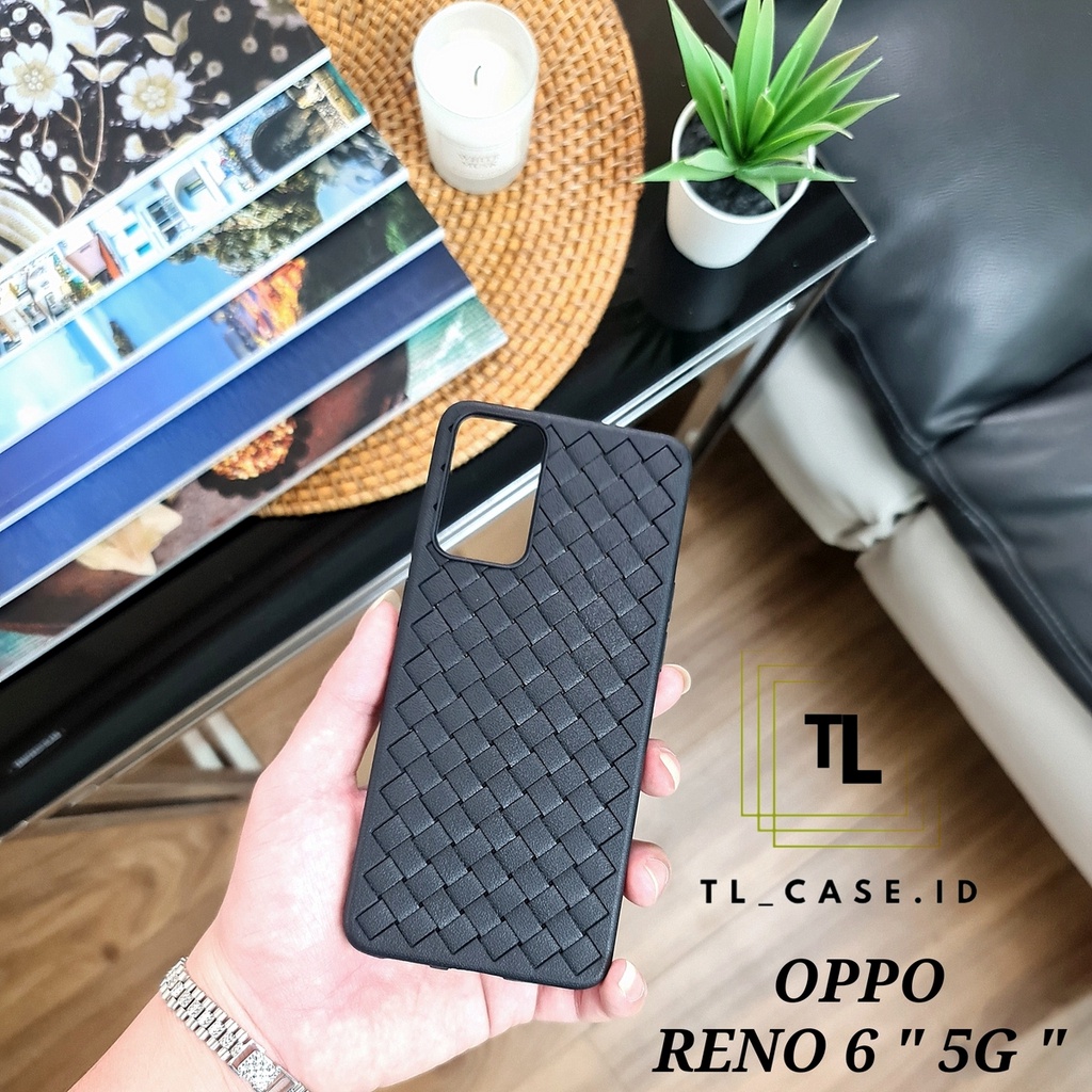 OPPO RENO 3 A91 RENO 5 5G RENO 6 5G F11 F11 PRO F9 A5S A7 A12 A11K A52 A92 A15 A15S A16 A54 4G A74 5G | WOVEN LINE Soft Case Leather