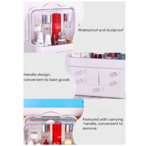 Rak Kosmetik Serbaguna Storage Box Makeup Organizer Clamshell Multifungsi