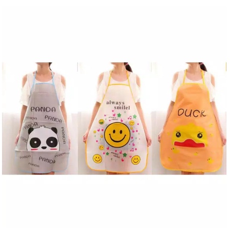 CELEMEK DAPUR WATERPROOF KARAKTER LUCU [SWEETSPACE]