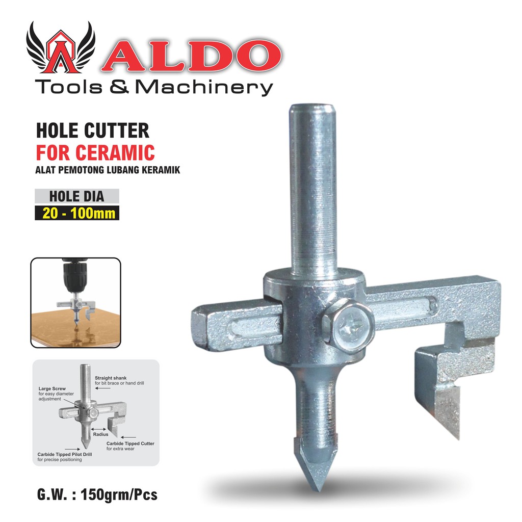 

Hole Cutter For Ceramic / Pelubang Keramik Jangka