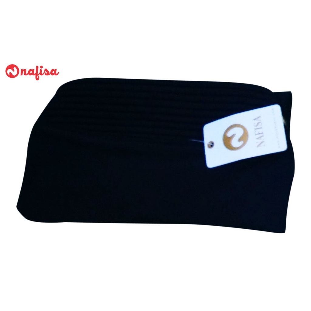 Hijab Instan Masker - Nafisa Yes Fritania - Jilbab Bergo Premium-Hitam