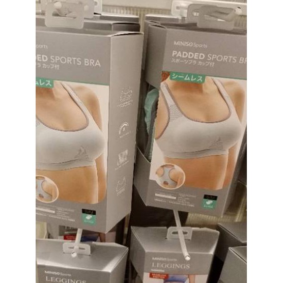 miniso padded sports bra