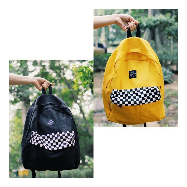 Original Bodypack Checkerboard Tropicalize/ Tas gemblok / tas punggung catur / backpack