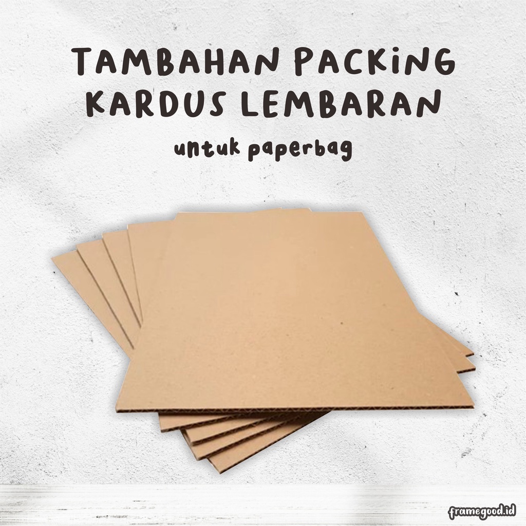 

PACKING KARDUS LEMBARAN untuk PAPERBAG