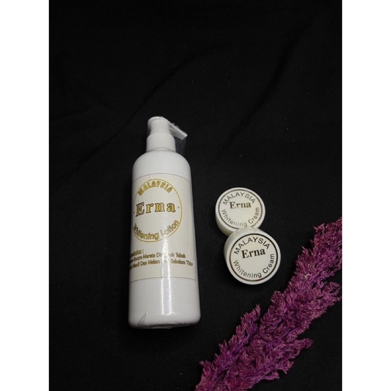 PAKET RACIKAN PEMUTIH BADAN AMPUH ERNA MALAYSIA ( 1 HB + 2 CREAM )