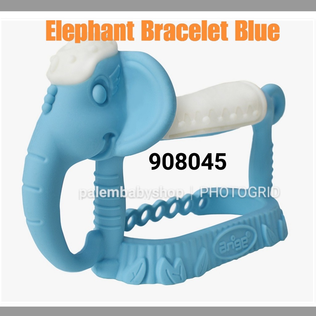 Ange 3D &amp; Bracelet Teether Elephant &amp; Giraffe 3m+ /gigitan bayi lembut