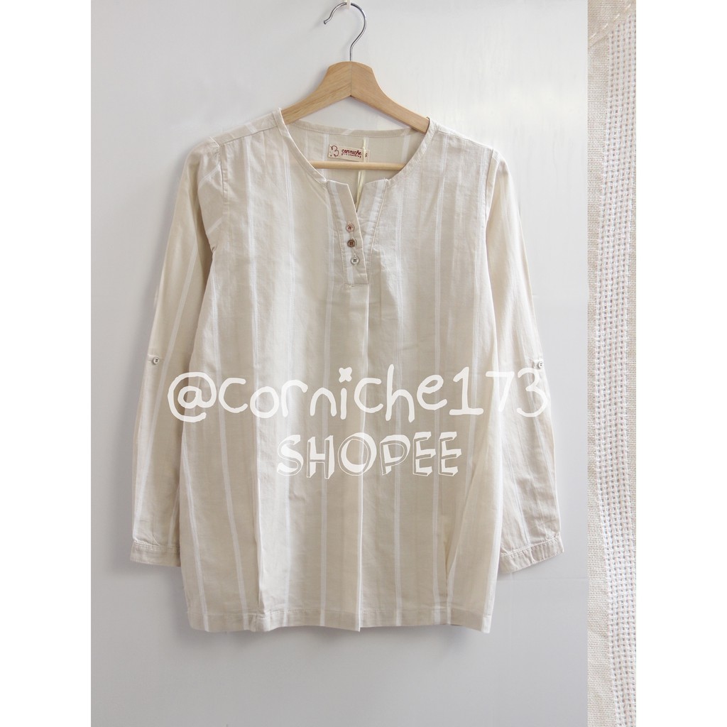 Corniche Aira Blouse Cream - CT3824