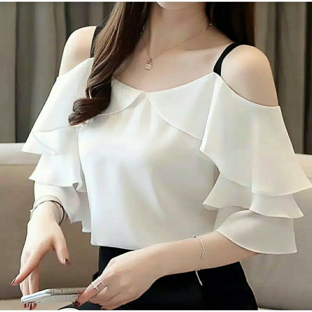 FWG - SABRINA TOP / BLOUSE / ATASAN WANITA / BLOUSE KOREAN STYLE / BAJU ATASAN WANITA / BLUS