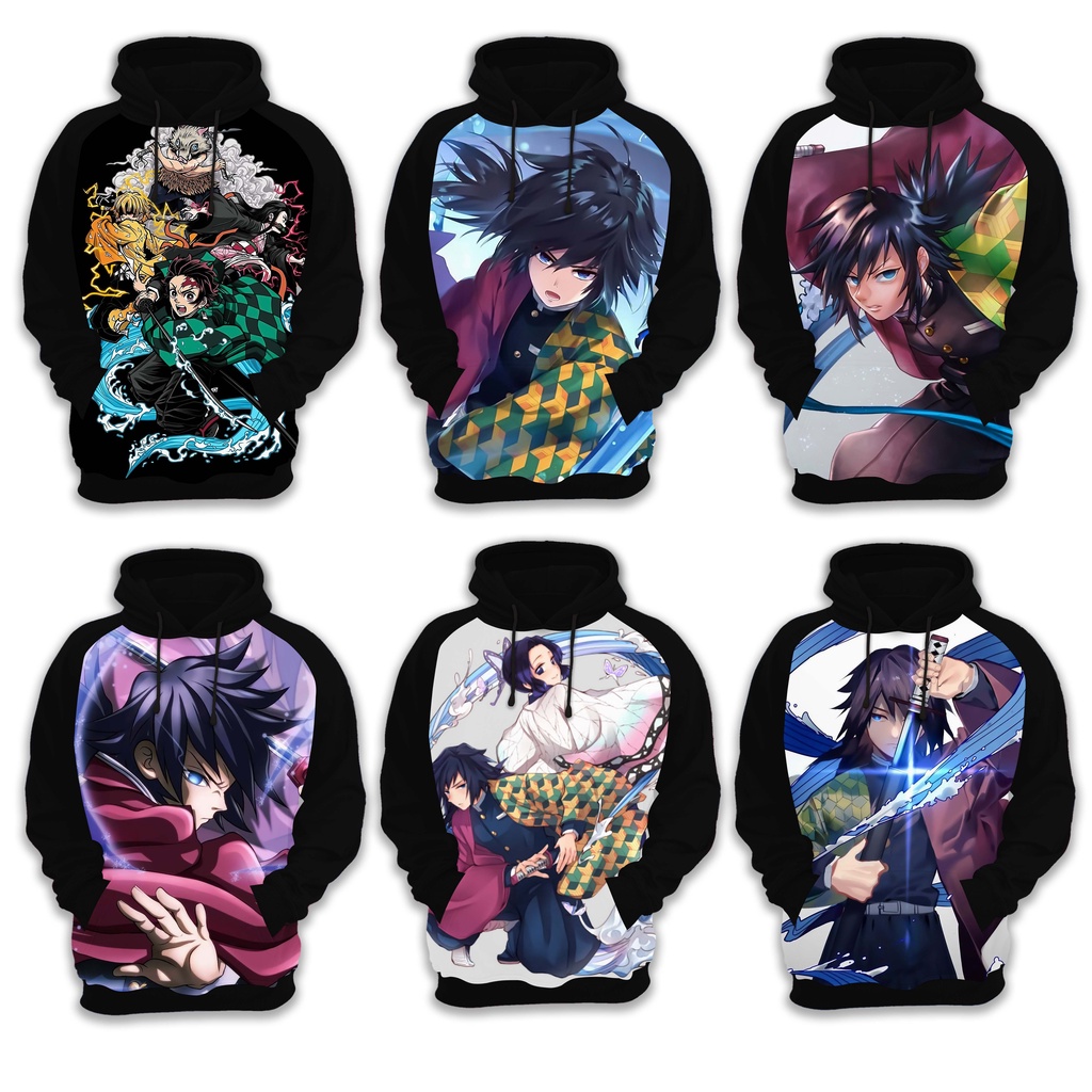 HOODIE JACKET 3D GIYU TOMYOKA ALL SERIES DEMON SLAYER FULLPRINT