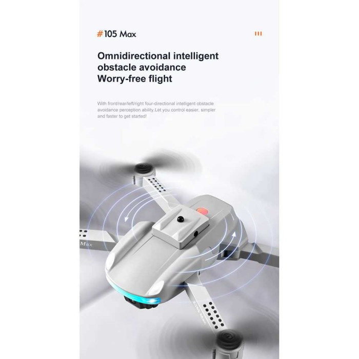 JY018 Selfie Drone Mini Foldable Wifi 2.0MP Camera G-Sensor Altitude - K105 Max