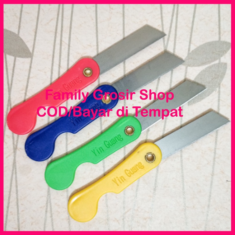 Cutter Lipat / Pisau Cutter Kecil Lipat / Cutter Mini Warna