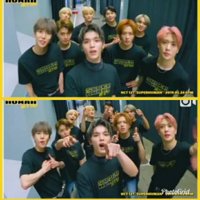 KAOS NCT127 SUPER HUMAN T-SHIRT NCT 127 WE ARE SUPERHUMAN