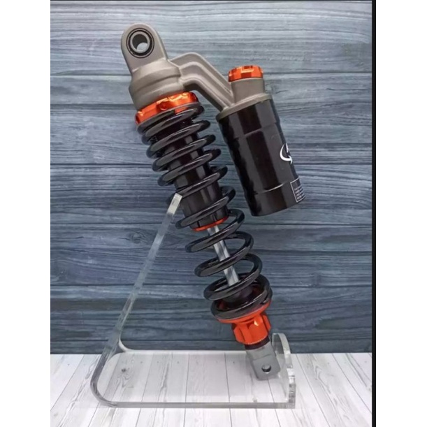 tabung shock belakang matic shockbreaker matic tabung atas tinggi 330mm black orange