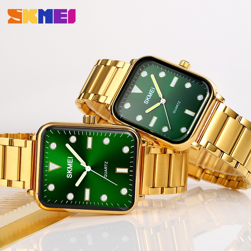 SKMEI 1954 Jam Tangan Pria Analog Business Watch Tali Stenlis WATCHKITE WKOS