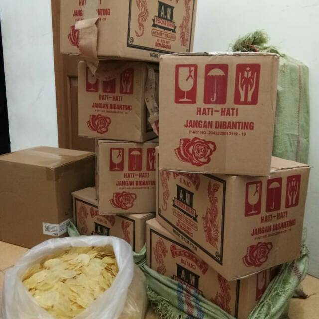 

Emping mentah dan mateng ..