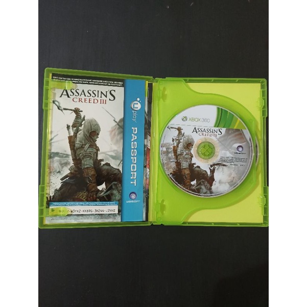 BD Kaset Game XBOX 360 assassin's Creed III 3 Ori Original
