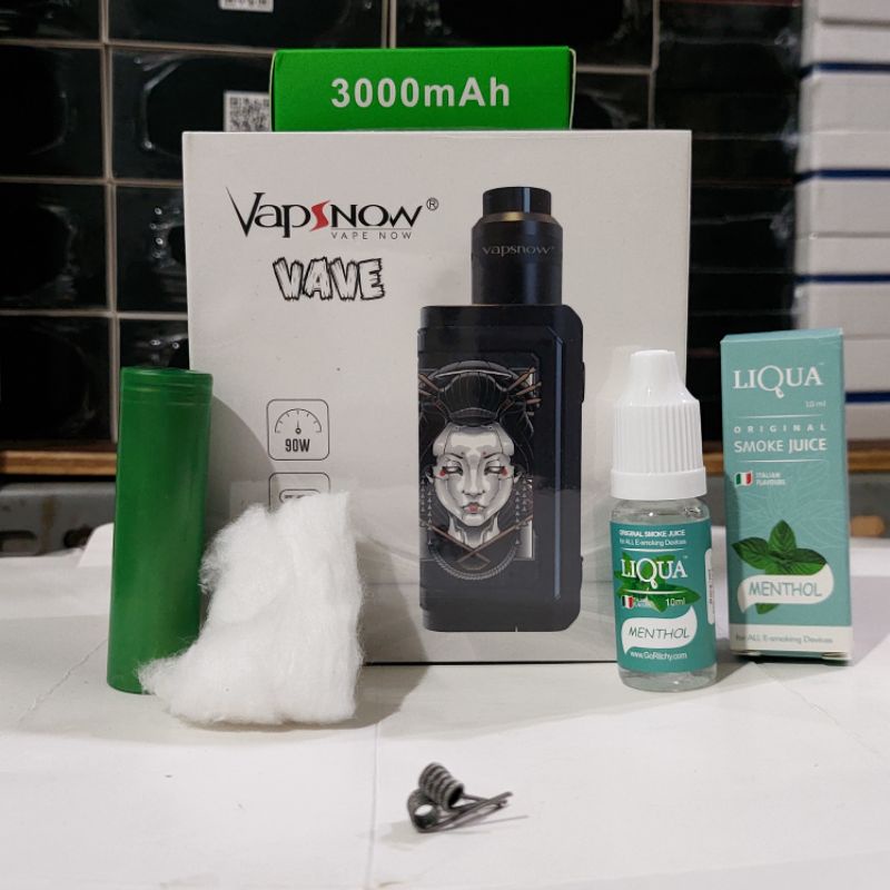 Paket BULL !!! Vave by Vapsnow gratis batrai, koil, kapz, liqwuid