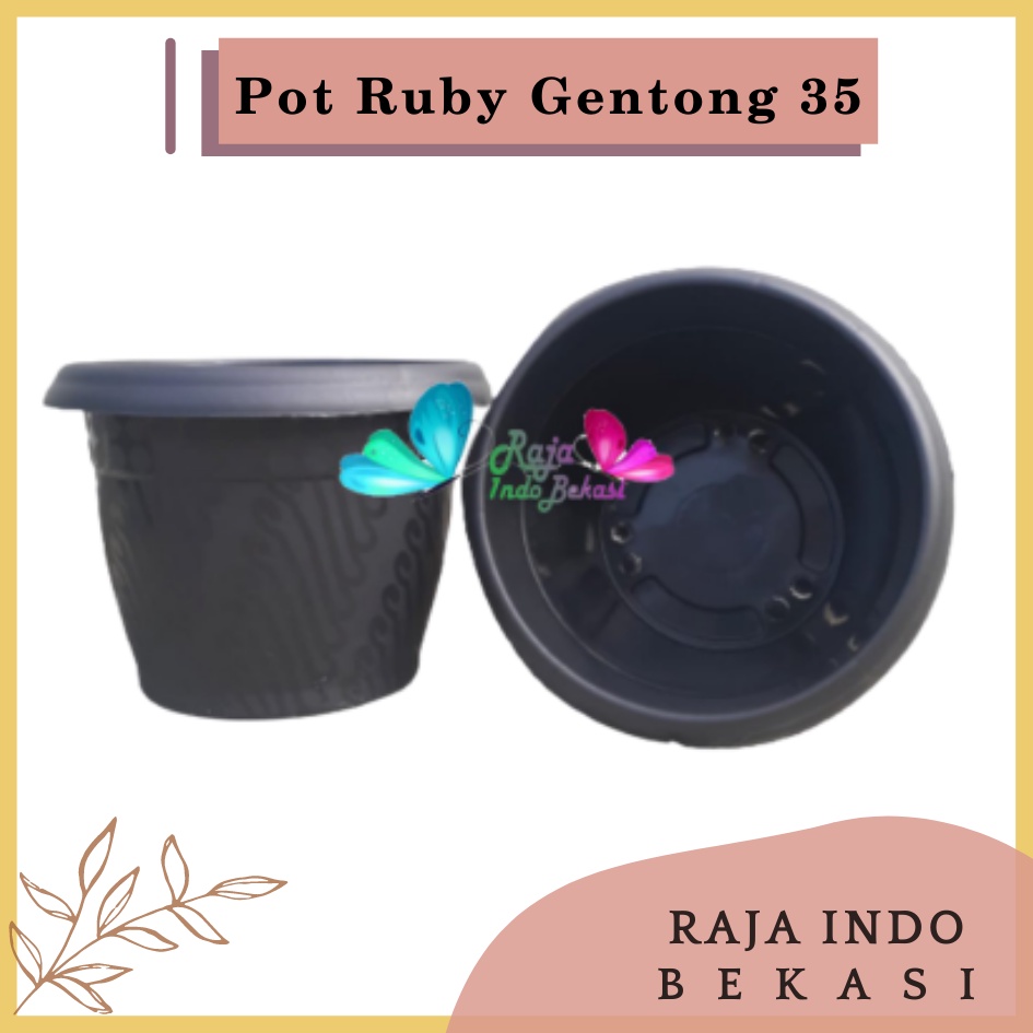 Pot Gentong VINCA 35 Hitam Pot Plastik Bunga Jumbo Besar Murah Tanaman Uk Mirip Pot Tawon 35 Pot Tulip 45 20 30 Galaxy 25 40-Pot Bunga Putih 35 Strawberry | Pot Tanaman Plastik Besar