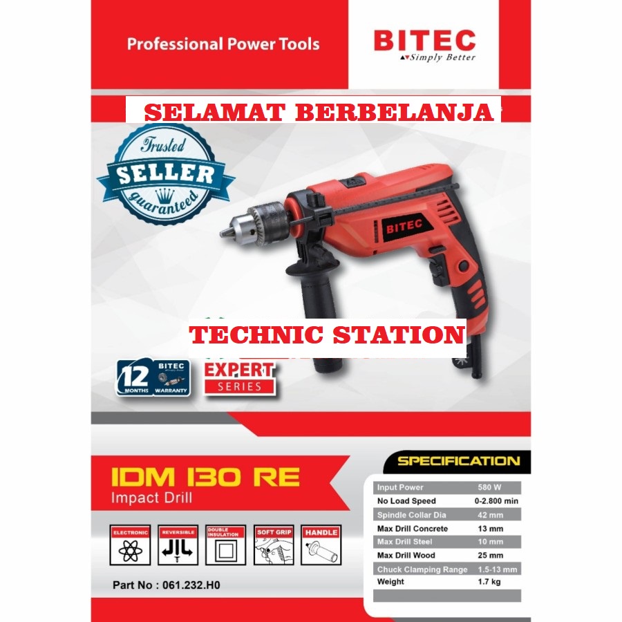 Mesin Bor 13mm BITEC IDM 13 RE Expert