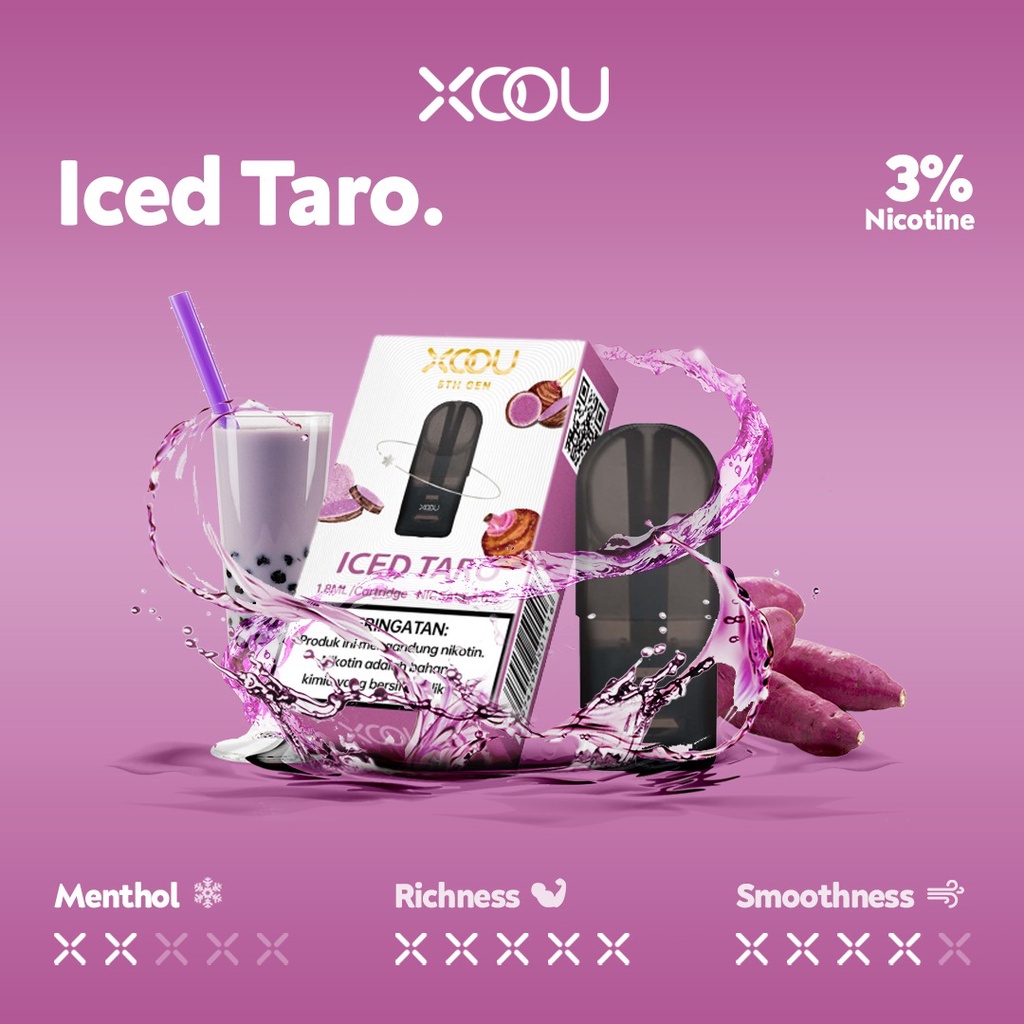 XOOU 5th Generation Mint Flavour 1 CTG - Ice Taro