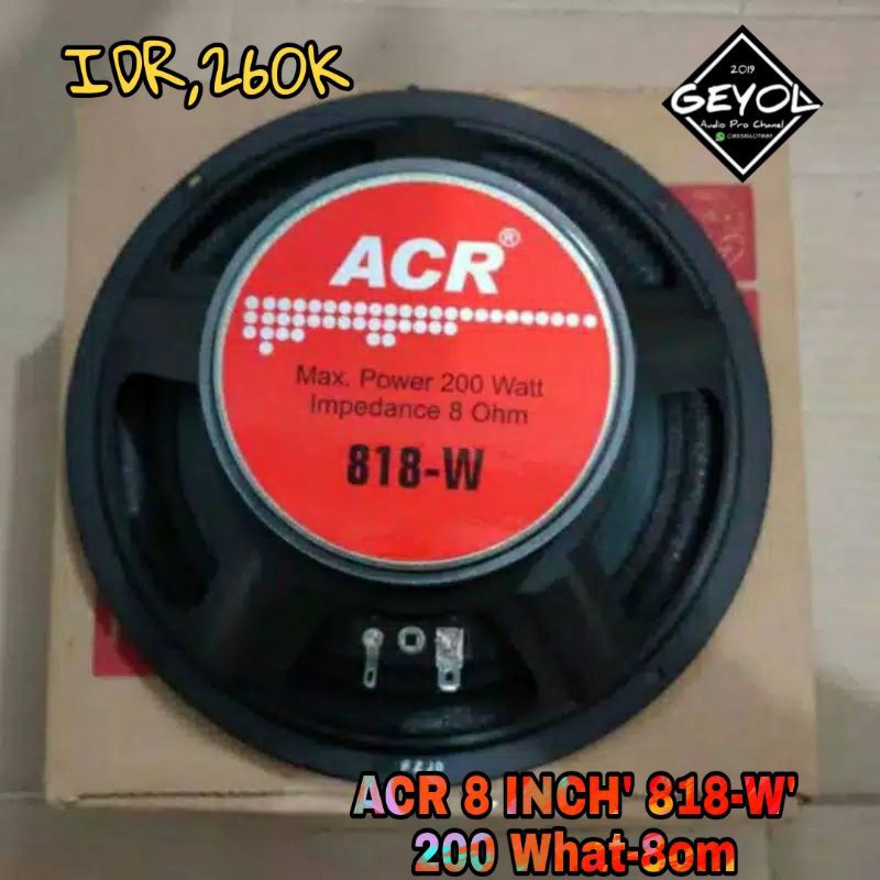 Spiker 8 INCH ACR818-W_200W,8Ohm