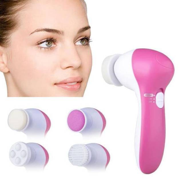 Alat Pembersih Muka 5 in 1 Terbaik Beauty Massager  Facial  Pembersih Make up ORI