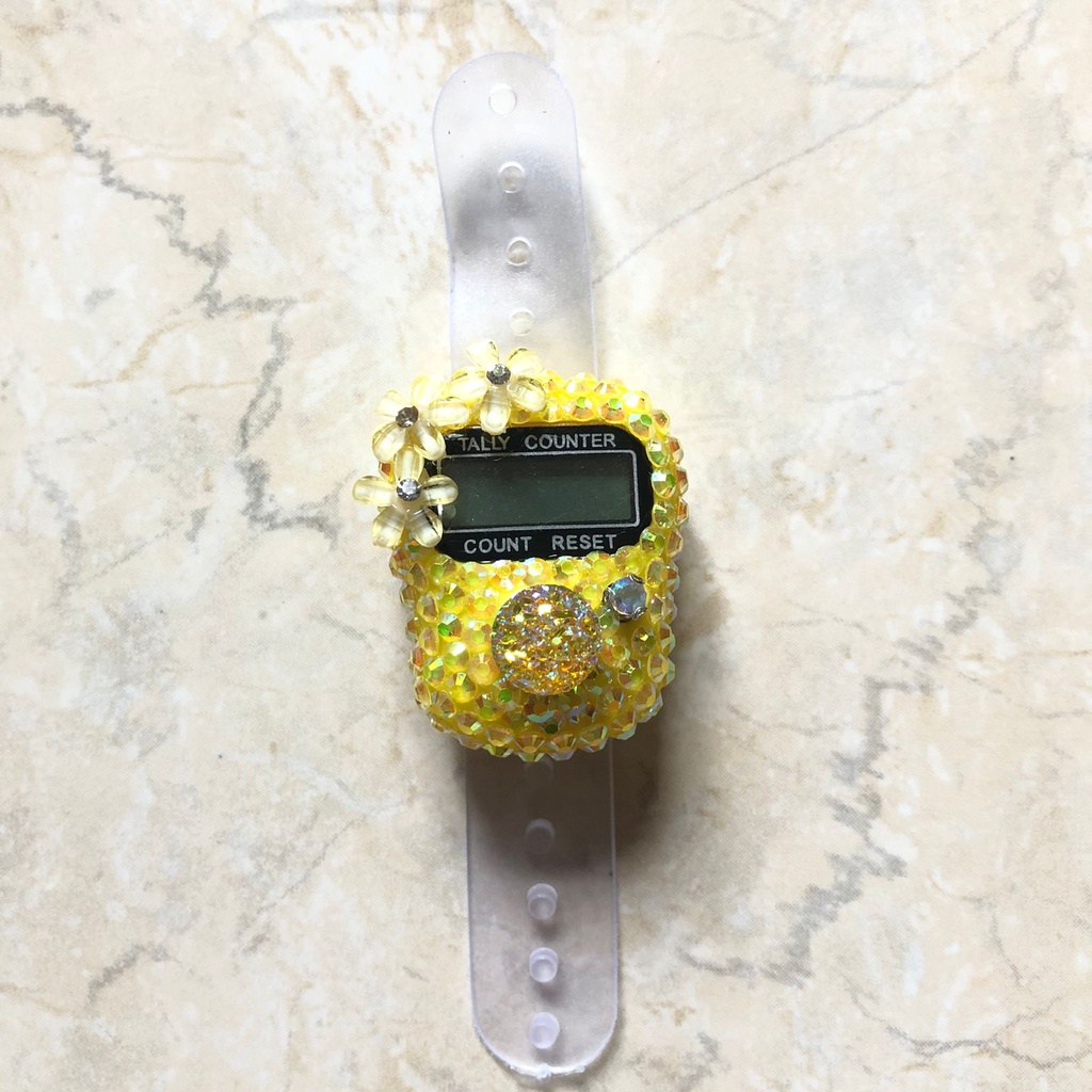 Tasbih Blink Premium Tasbih Digital Hias Manik Henna Tasbih Digital LCD &amp; Tasbeh LED ALARM Tasbih Mutiara Counter Zikir Ibadah Muslim