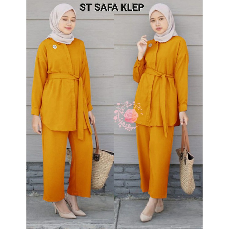 SETELAN SAFA KLEP / SET FASHION WANITA TERLARIS TERBARU / PAKAIAN PESTA KASUAL