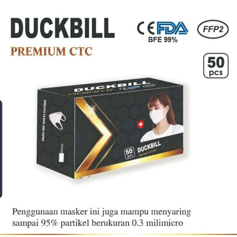 Masker Duckbill Premium CTC isi 50 pcs