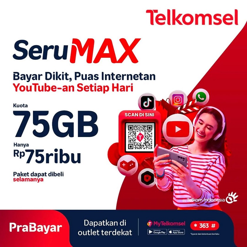 Kuota Telkomsel Super Seru, Hot Promo, Combo Sakti, Super Combo | Paket Data Simpati As Loop