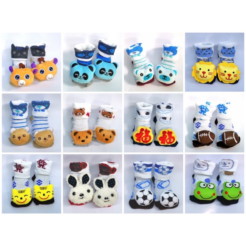 Kaos Kaki Boneka Impor 0-6 bulan / Kaoskaki Boneka untuk Bayi