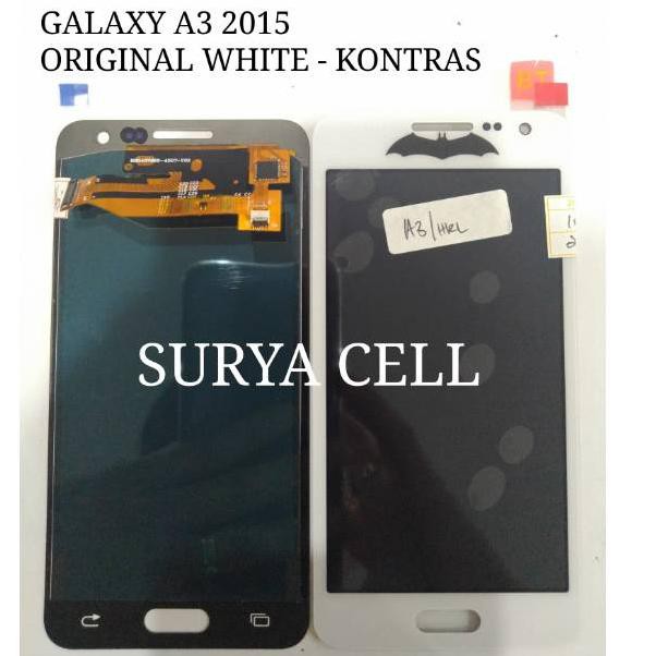 Lcd Touchscreen Samsung A3 A300F A300H Galaxy A Ready White Kontras - SC 