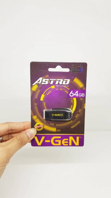 Flashdisk V-Gen ASTRO 64GB ORIGINAL USB Flash Disk ASTRO 64 GB Flash Disk VGen GARANSI SEUMUR HIDUP