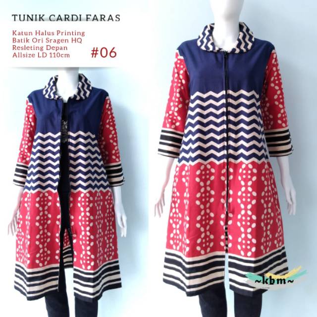 Tunik cardi faras batik ori sragenan