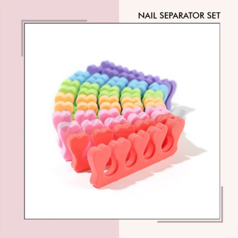 2pcs Nail separator toe separator pembatas jari pemisah jari tangan kaki manicure pedicure