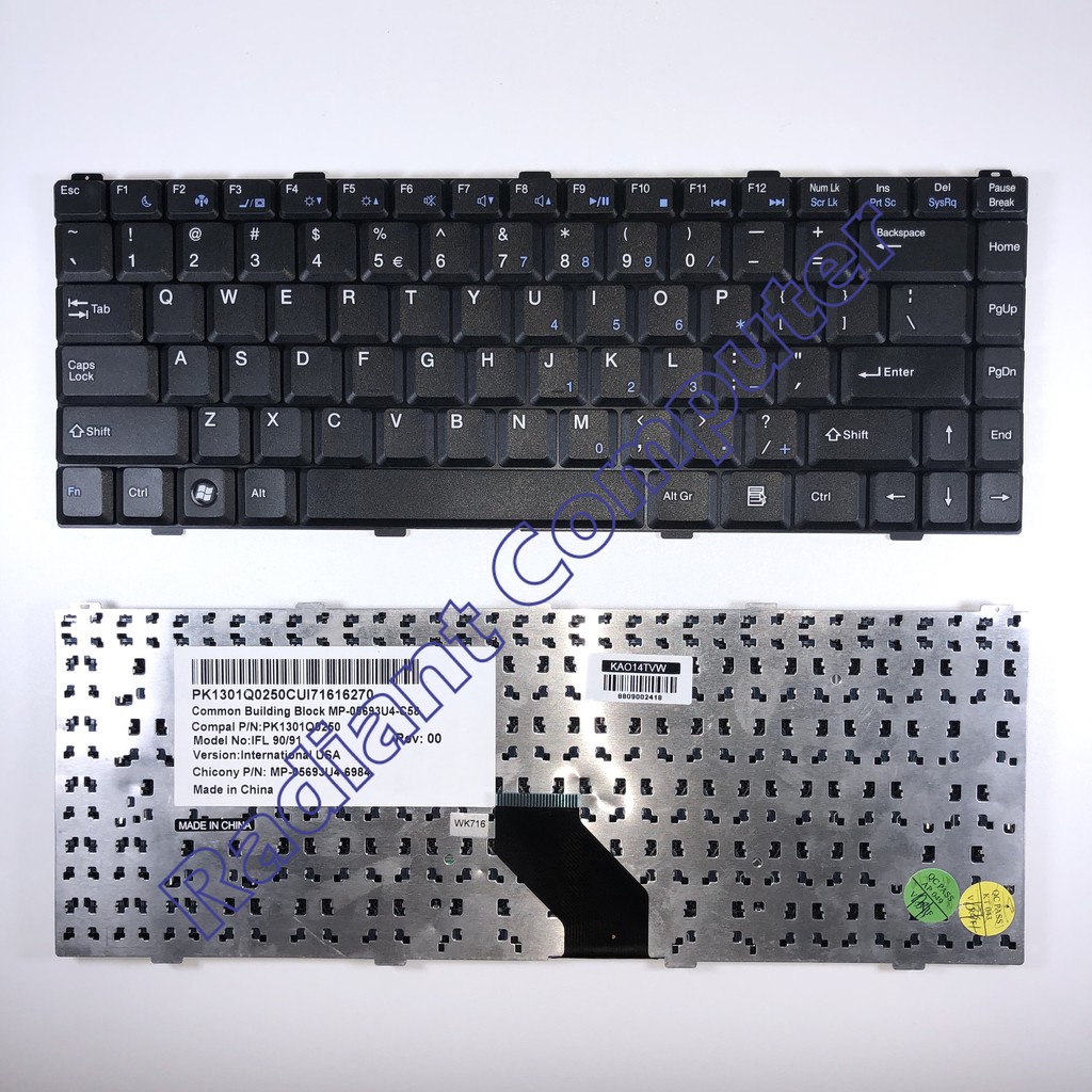 Keyboard Axioo 14&quot; TVW TVM FW01 series, BLACK