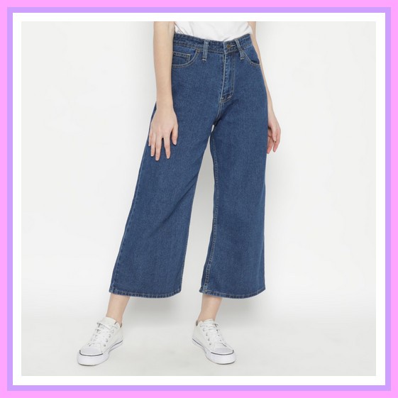 Celana Wanita Kulot Jeans Highwaist Tebal Bawahan Celana Jins Dewasa Casual  Levis Esrocte Celana Ku