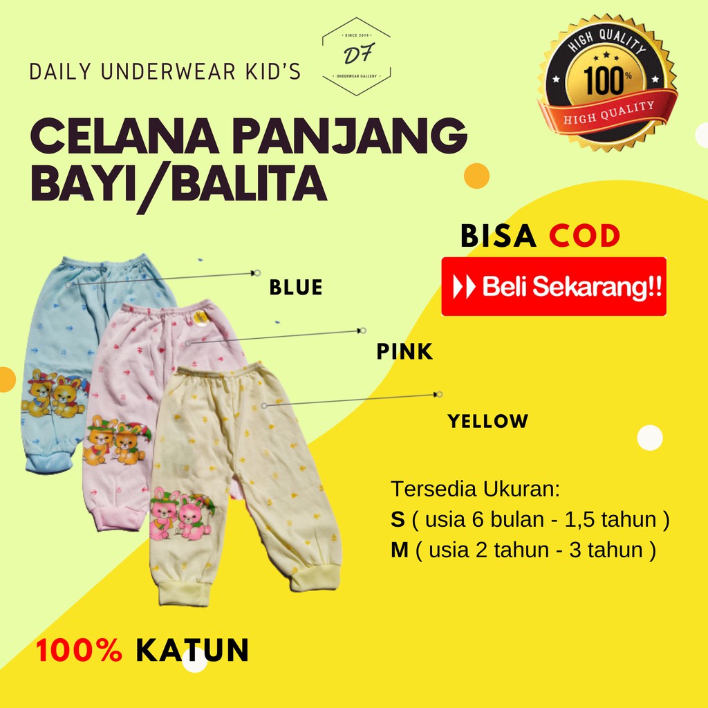 BAJU TIDUR CELANA PANJANG BAYI ANAK LAKI-LAKI COWOK PEREMPUAN CEWEK 1 TAHUN 1 LUSIN LUSINAN MURAH
