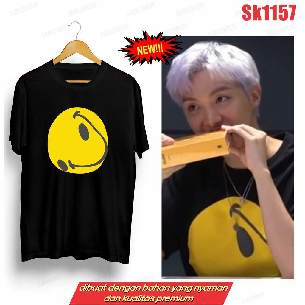 MURAH!!! KAOS KPOP JHOPE SMILE SK1157 UNISEX COMBED 30S