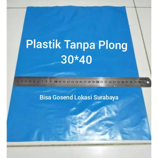 DT OLLSHOP - Kantong Plastik Packing Online Shop Tanpa Plong Tanpa Handle 30x40 Tebal 0.3