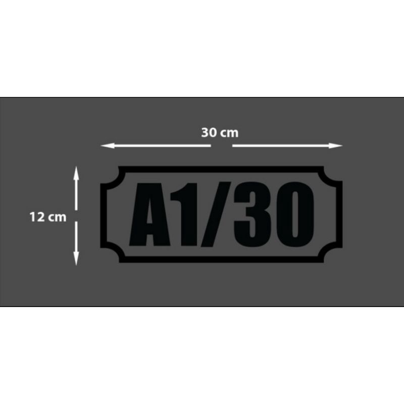 Cutting Sticker Nomor Rumah / Stiker Nomor Rumah