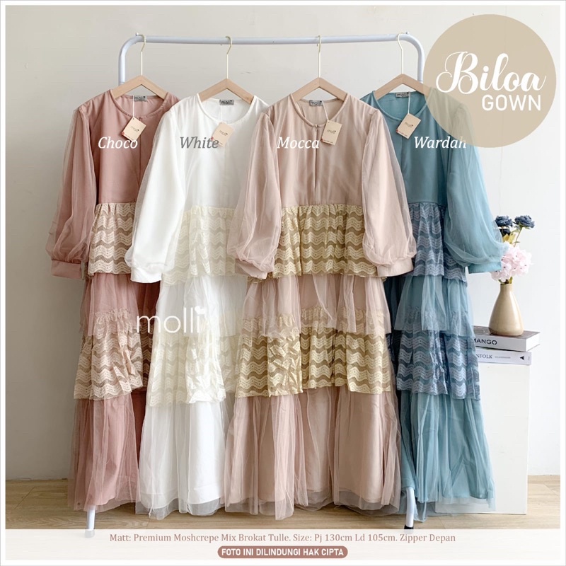 BILOA GOWN Premium by Moli Best Seller Restock