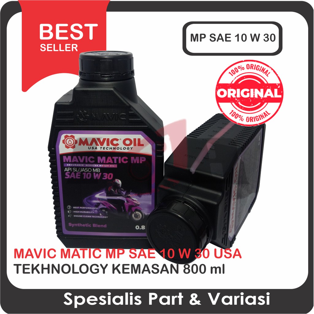 Oli Mavic Scooter Matic 10w30 SL jaso MB Motor Matik 800ml