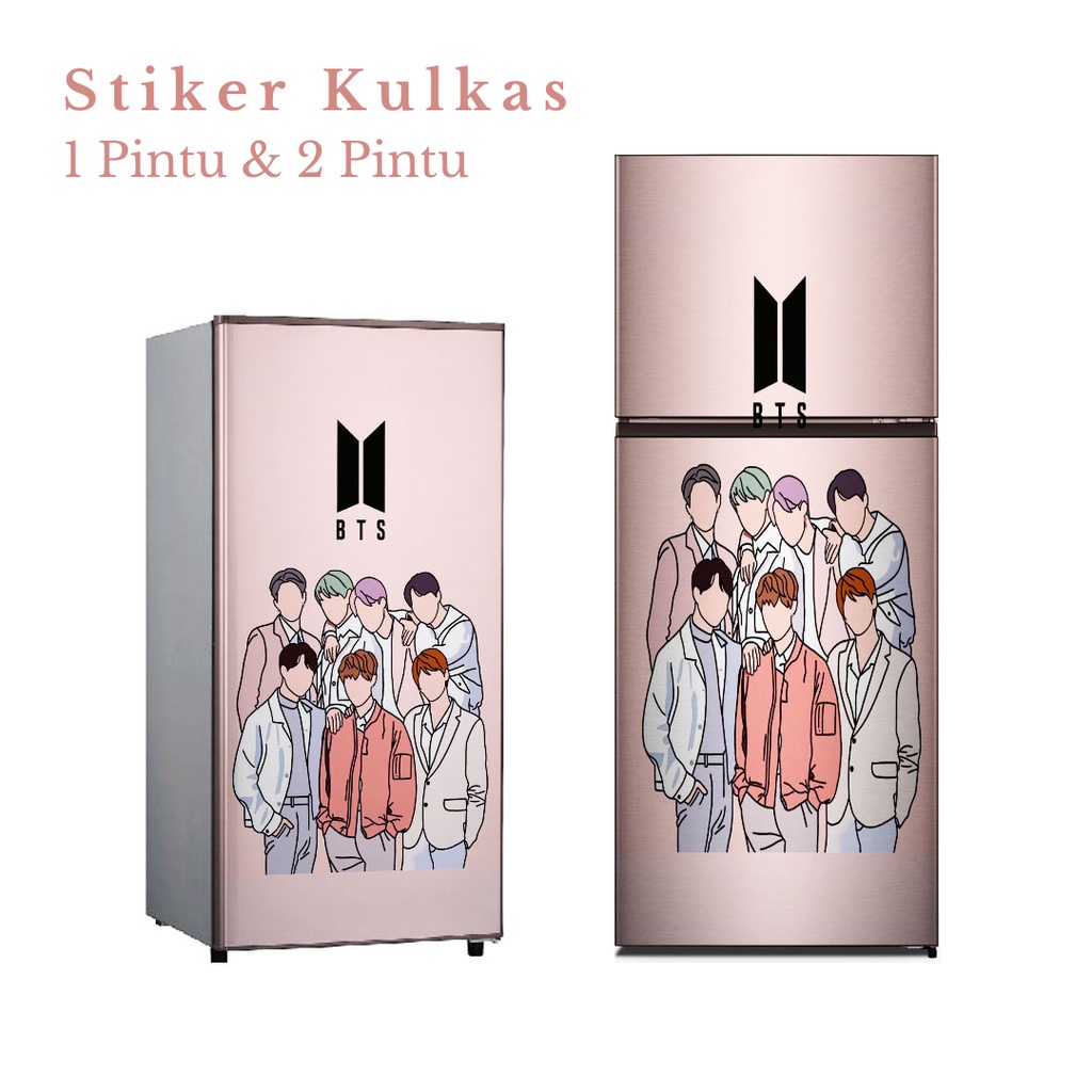 Stiker Kulkas 1 Pintu dan 2 Pintu motif BTS-24 - FM