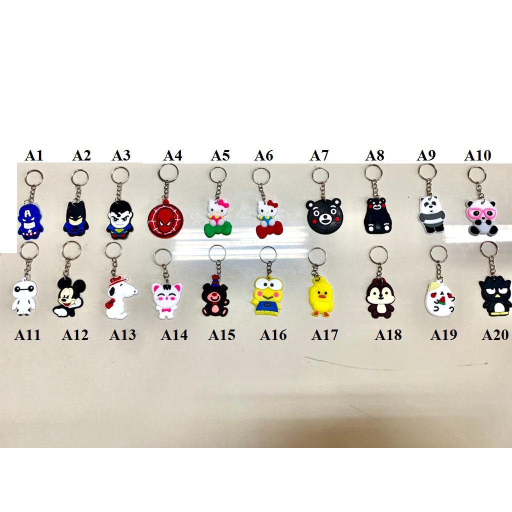 (MANYTHING) GANTUNGAN KUNCI KARAKTER LUCU /  SOUVENIR GANTUNGAN KUNCI LUCU / CARTOON MINI GANTUNGAN KEYCHAIN