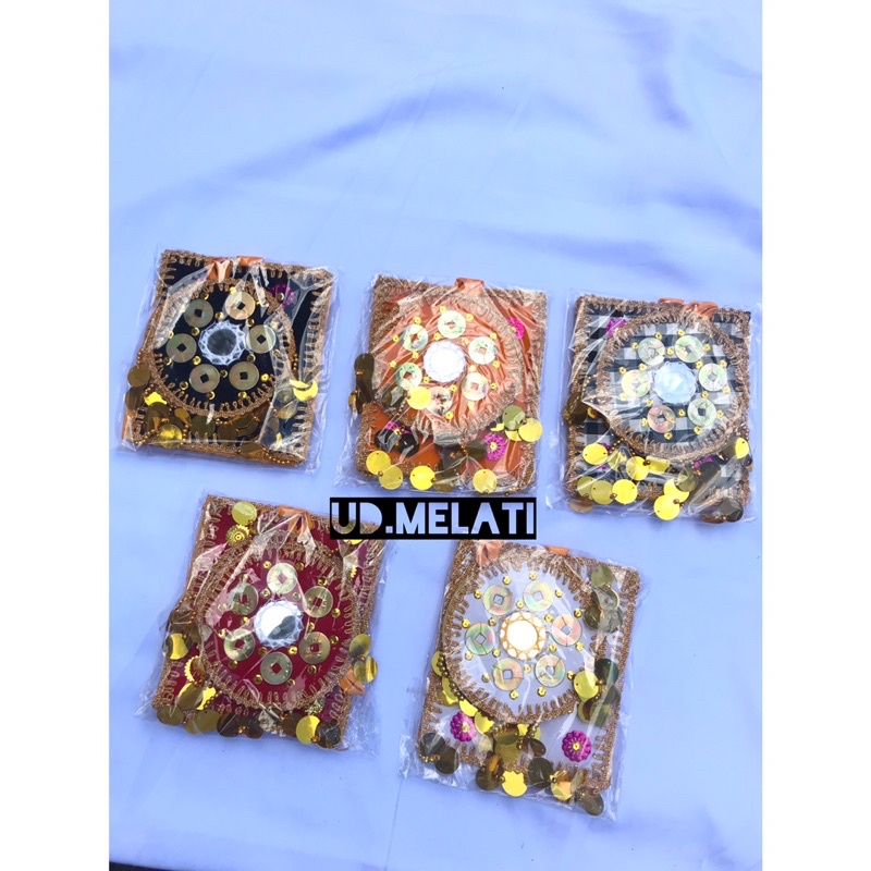 lamak bali bahan bludru variasi pis bolong