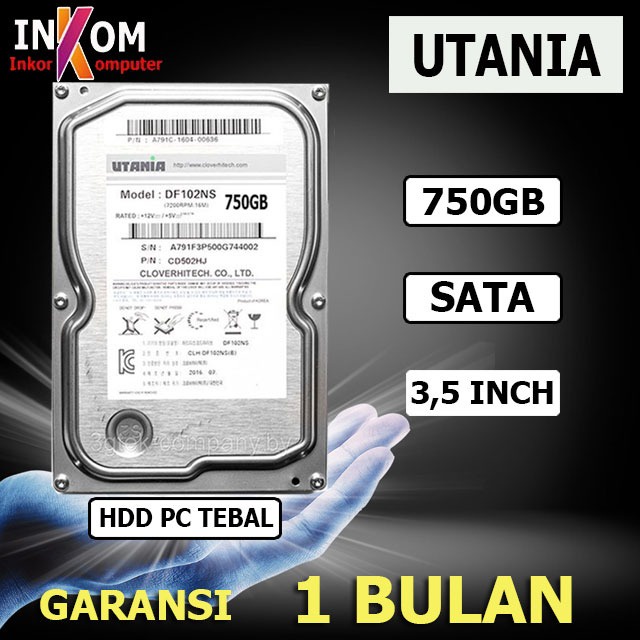 Hardisk Internal PC 750GB UTANIA