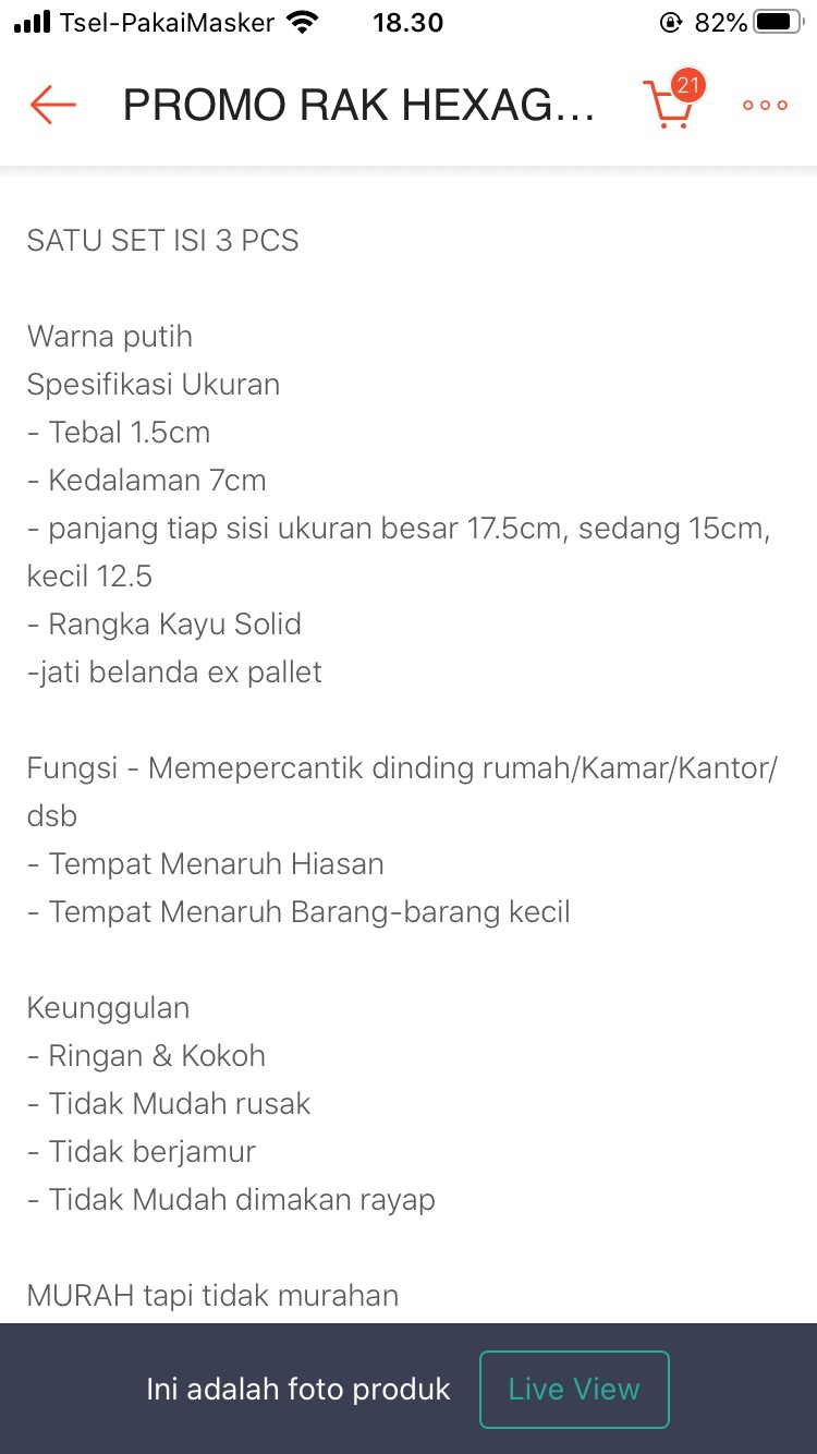 Promo Rak Hexagonal Set Hiasan Dinding Kayu Rak Kayu Heksagonal Dekorasi Rumah Cafe Kantor Eo