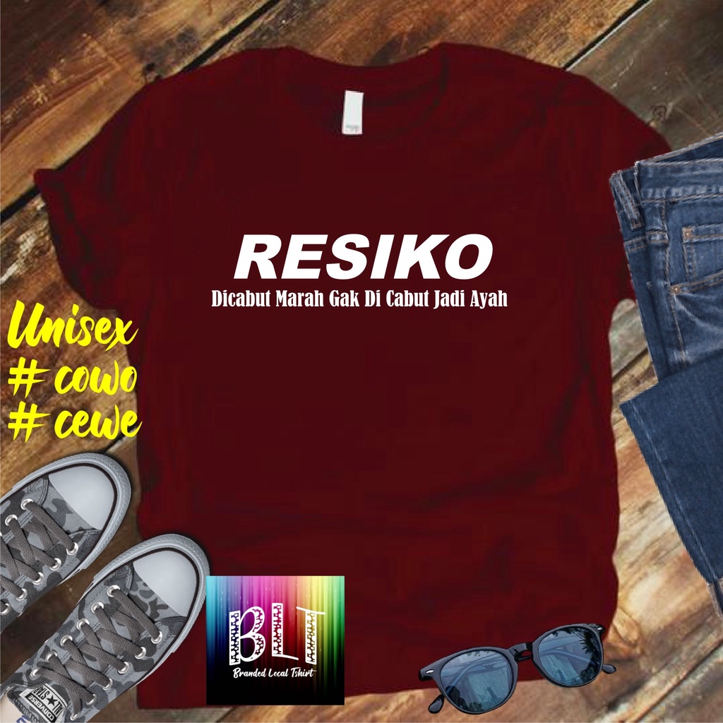 Cod Gratis Ongkir Kaos RESIKO /KAOS EKSPRESI distro KAOS BANDUNG MURAH KAOS DISTRO MURAH HIT MURAH NAMPOL GRATIS ONGKIR PROMO MURAH KAOS PAKAIAN PRIA TERLARIS/KAOS HITS/KAOS BANDUNG/KAOS MURAH/KAOS PAKAIAN PRIA PAKAIAN WANIT