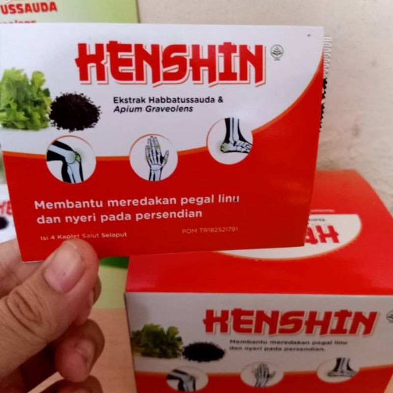 Kenshin Obat Kaplet Herbal Meredakan Pegal, linu, nyeri sendi dan asam urat